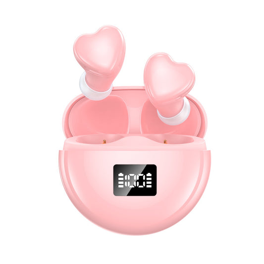 New Heart-shaped Digital Display TE-I3 In-ear Game Music Ultra-long Life Battery